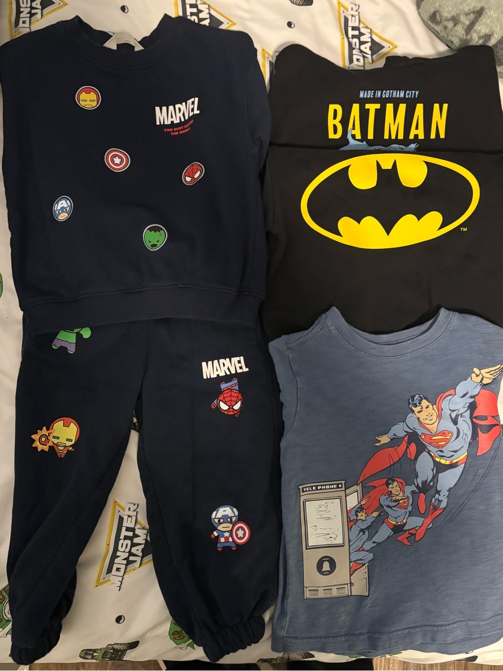 Marvel & Batman Boys Clothing Bundle – Size 3-4 / 3T